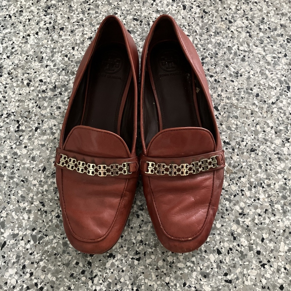 Tory Burch Gemini Link Red Shoes 9.5 M